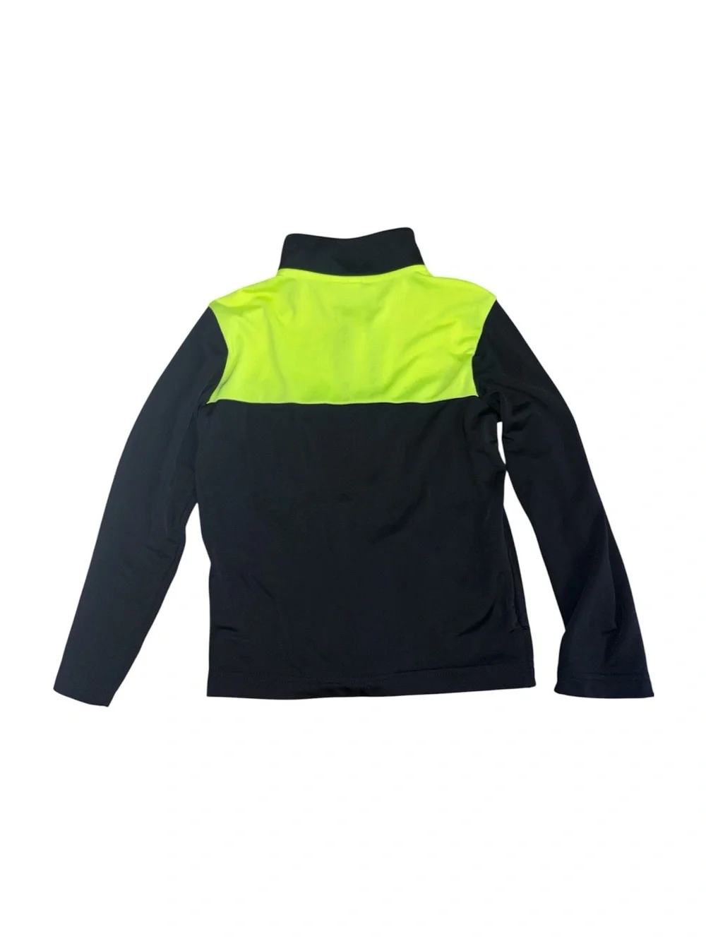 Nike Kids Color-Block Neon Green/Yellow And Black Track Jacket Boys Size 6